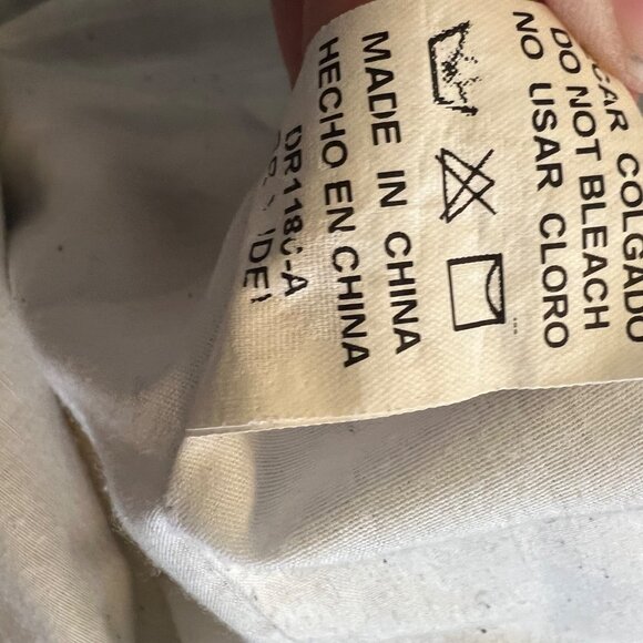 Mod Ref Breezy Striped Casual  Lightweight Cotton Cottage Kinfolk Shift Dress‎ L - Picture 7 of 9